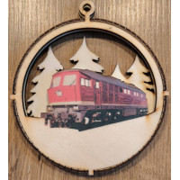 Weihnachtsbaumanhänger Diesellok BR 232 Ludmilla farbig