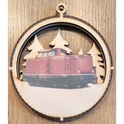 Weihnachtsbaumanhänger Diesellok V100 West / BR 212 DB farbig Weihnachtsbaumanhänger Diesellok V100 West / BR 212 DB farbig