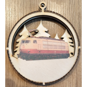 Weihnachtsbaumanhänger E-Lok E 03 / BR 103 farbig Weihnachtsbaumanhänger E-Lok E 03 / BR 103 farbig