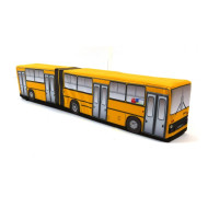 KisFa - Ikarus 280 Gelenkbus orange-gelb Klapptüren 60,5 cm lang 3D-Plüschkissen Omnibus
