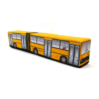 KisFa - Ikarus 280 Gelenkbus orange-gelb Klapptüren 60,5 cm lang 3D-Plüschkissen Omnibus KisFa - Ikarus 280 Gelenkbus orange-gelb Klapptüren 60,5 cm lang 3D-Plüschkissen Omnibus