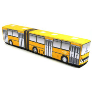 KisFa - Ikarus 280 Gelenkbus orange-gelb Falttüren 60,5 cm lang 3D-Plüschkissen Omnibus