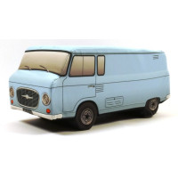 Barkas B1000 Hellblau Transporter 33,5x14x12,5cm Plüschkissen 3D-Kissen