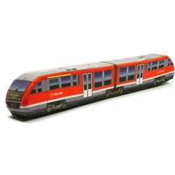 KisFa - Siemens 426 014-3 Desiro Classic MAV-START Ep. V-VI verkehrsrot 68 cm lang 3D-Plüschkissen Eisenbahn Plüschzug