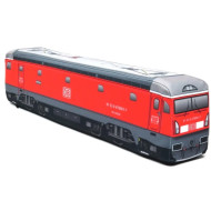 KisFa - E-Lok Softronic Phoenix CFR 40.2 BR 478 001-7 DB AG rot 51 cm lang 3D-Plüschkissen Lokomotive Eisenbahn