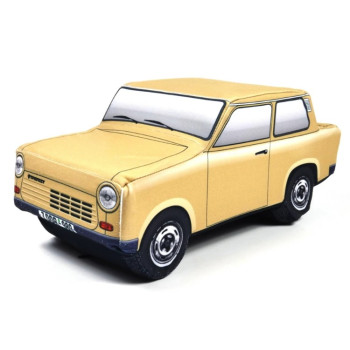 KisFa - Trabant 1.1 Limousine Universal gelb Plüschkissen 30x12x13cm Kissen