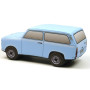 KisFa - Trabant 601 Kombi hellblau Plüschkissen 30x12x13cm Kissen