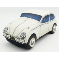 VW Käfer 1963 Lichtgrau Plüschkissen 23x10x9,5cm Kissen