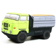 KisFa - IFA W50L Dreiseitenkipper grün 31 cm lang 3D-Plüschkissen LKW 