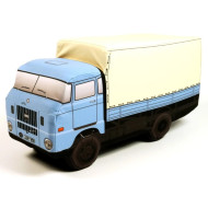 KisFa - IFA W50L Plane Pritsche hellblau 39 cm lang 3D-Plüschkissen LKW