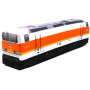 KisFa - E-Lok LEW „Lady“ 143 259-0 S-Bahn DB 47 cm lang 3D-Plüschkissen Lokomotive Eisenbahn
