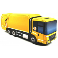 KisFa - Mercedes-Benz Econic Variopress Müllwagen orange 41,5 cm lang 3D-Plüschkissen LKW KisFa - Mercedes-Benz Econic Variopress Müllwagen orange 41,5 cm lang 3D-Plüschkissen LKW