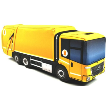 KisFa - Mercedes-Benz Econic Variopress Müllwagen orange 41,5 cm lang 3D-Plüschkissen LKW KisFa - Mercedes-Benz Econic Variopress Müllwagen orange 41,5 cm lang 3D-Plüschkissen LKW