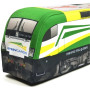 KisFa - E-Lok Siemens E-Lok EuroSprinter/Taurus ES64 U2 BR 182 570-2 GYSEVCARGO 54 cm lang 3D-Plüschkissen Lokomotive Eisenbahn