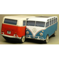 VW T1 Bus Deluxe Microbus 1964 rot/butter Plüschkissen 31x14x12 cm 3D-Kissen