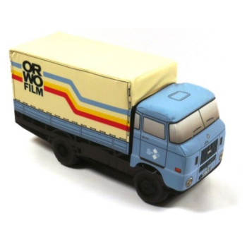 KisFa - IFA W50L Plane Pritsche hellblau ORWO 39 cm lang 3D-Plüschkissen LKW