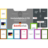Geschwindigkeiten im Bahnbetrieb in Deutschland - Set mit 220 Lernkarten ge..