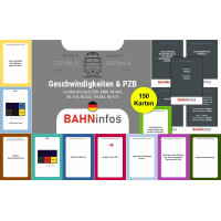 Geschwindigkeiten im Bahnbetrieb & PZB in Deutschland - Set mit 150 Ler..