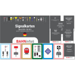 Signalkarten Eisenbahnsignale Deutschland - Set mit 186 Lernkarten gemäß DB..