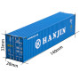 MM 40ft Dry Highcube Container Seecontainer 1:87 blau "HANJIN" H0 HO