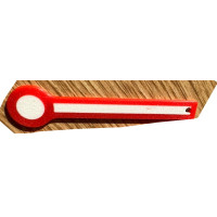 Schlüsselanhänger Rucksackanhänger Formhauptsignal Hp Signalflügel weiss/rot PLA 80x18x3mm