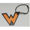 Schlüsselanhänger Rucksackanhänger Wartezeichen Signal Ra 11/Ra 11a orange/schwarz PLA 47x32x3mm