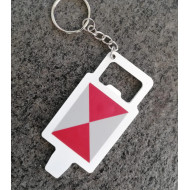 Flaschenöffner Miniatur Zugschlussscheibe Zugschluss Schlusssignal Zg 2 Edelstahl 86x40x2mm