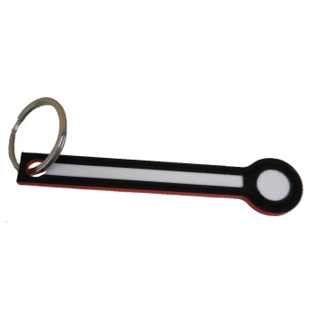 Schlüsselanhänger Rucksackanhänger Formhauptsignal Hp Signalflügel dreifarbig (schwarz/weiss/rot) PLA 85x15x5 mm RS1013