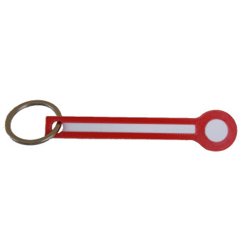 Schlüsselanhänger Rucksackanhänger Formhauptsignal Hp Signalflügel zweifarbig (weiss/rot) PLA 85x15x5 mm RS1014