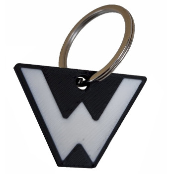 Schlüsselanhänger Rucksackanhänger Wartezeichen Signal Ra 11b schwarz/weiss PLA 35x25x3 mm RS1007 Schlüsselanhänger Rucksackanhänger Wartezeichen Signal Ra 11b schwarz/weiss PLA 35x25x3 mm RS1007