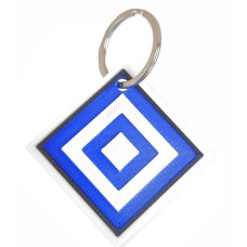 Schlüsselanhänger Rucksackanhänger "Signal El 6" PLA 40x40x2 mm