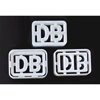 Backausstecher Kekse Plätzchen klein DB Deutsche Bahn Set dreiteilig 