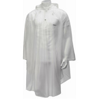 Folienponcho DUBLIN Regenschutz Foliencape Regencape Schutzponcho unisex PVC transparent