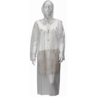 Folienmantel FRED Regenschutz Mantel PVC Regenmantel Schutzmantel Herren transparent