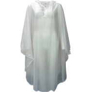 Folienponcho YORK Regenschutz Foliencape Regencape Schutzponcho unisex PVC transparent