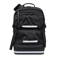 Tatonka - 6215.040 großer Rucksack Dienstrucksack Schwarz Modell TF RS 6.1 mit Warnhülle und Wunschlogo (für Lokführer Triebfahrzeugführer)