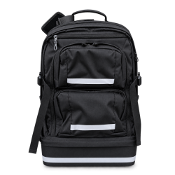 Tatonka - 6215.040 großer Rucksack Dienstrucksack Schwarz Modell TF RS 6.1 mit Warnhülle und Wunschlogo (für Lokführer Triebfahrzeugführer)