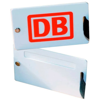 Tatonka - DB Gepäckanhänger Kofferanhänger Namensschild weiß Kunststoff 85 x 55mm Tatonka - DB Gepäckanhänger Kofferanhänger Namensschild weiß Kunststoff 85 x 55mm