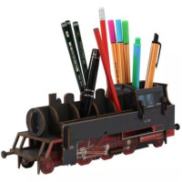 WH Dampflok BR 64 schwarz Stiftebox Büro Aufbewahrung MDF Bausatz WH Dampflok BR 64 schwarz Stiftebox Büro Aufbewahrung MDF Bausatz